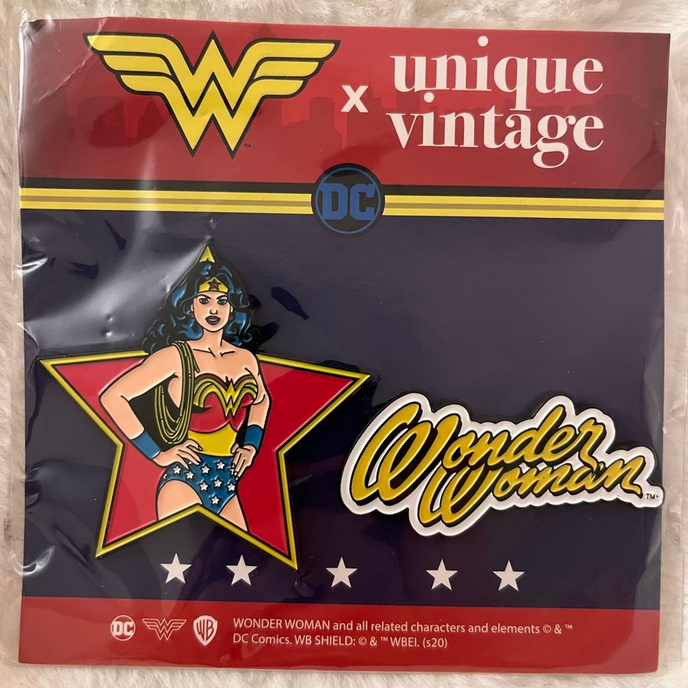 Unique Vintage Wonder Woman Pins